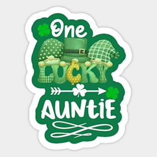 One Lucky auntie with gnomes Sticker